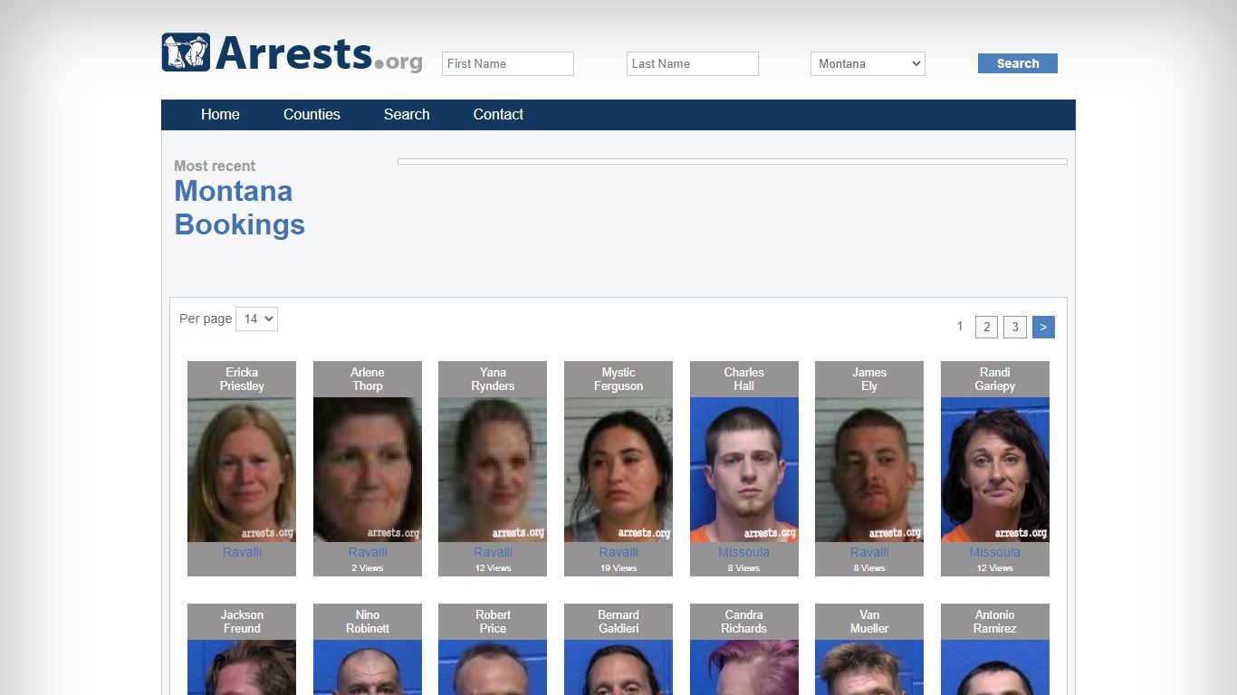 Montana Arrests and Inmate Search