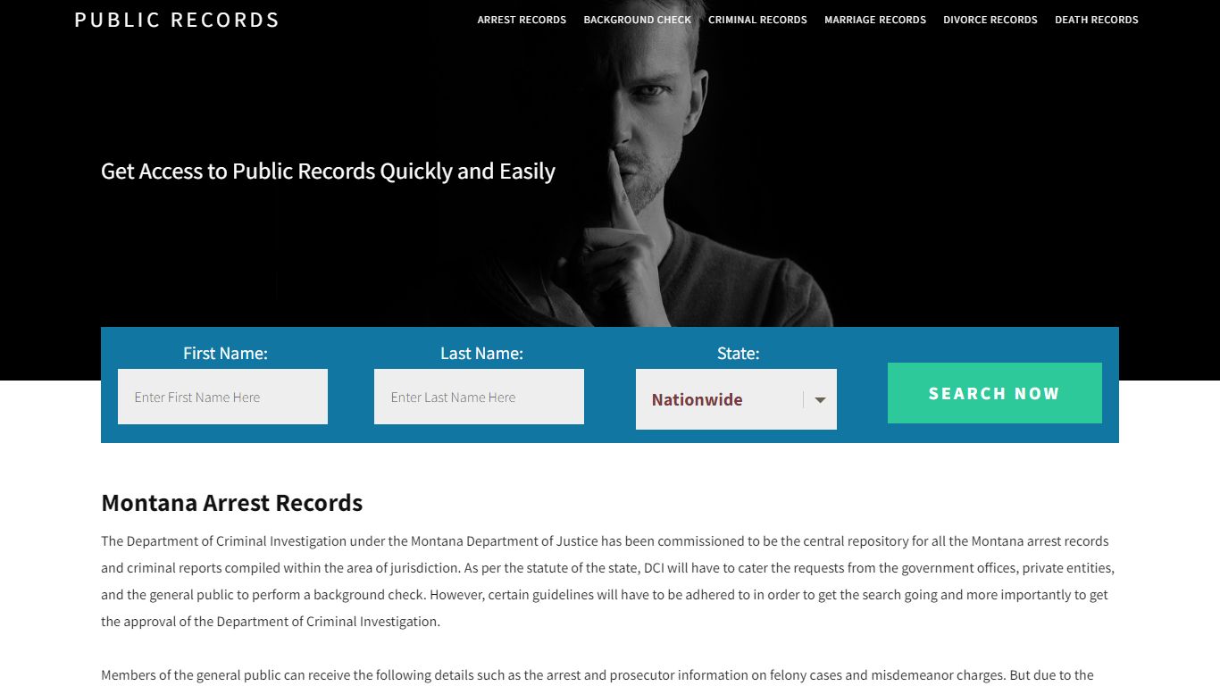 Montana Arrest Records | Get Instant Reports On People
